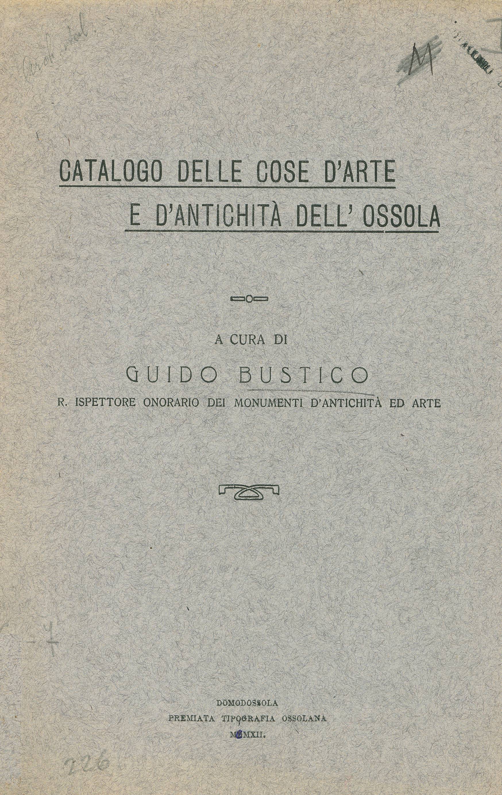 Catalogo delle cose d'arte e di antichità d'Italia. Fiesole 