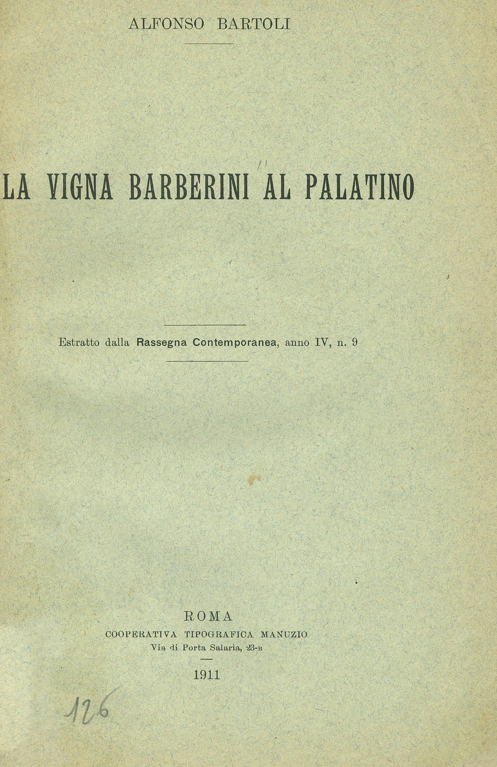 La Vigna Barberini sul Palatino