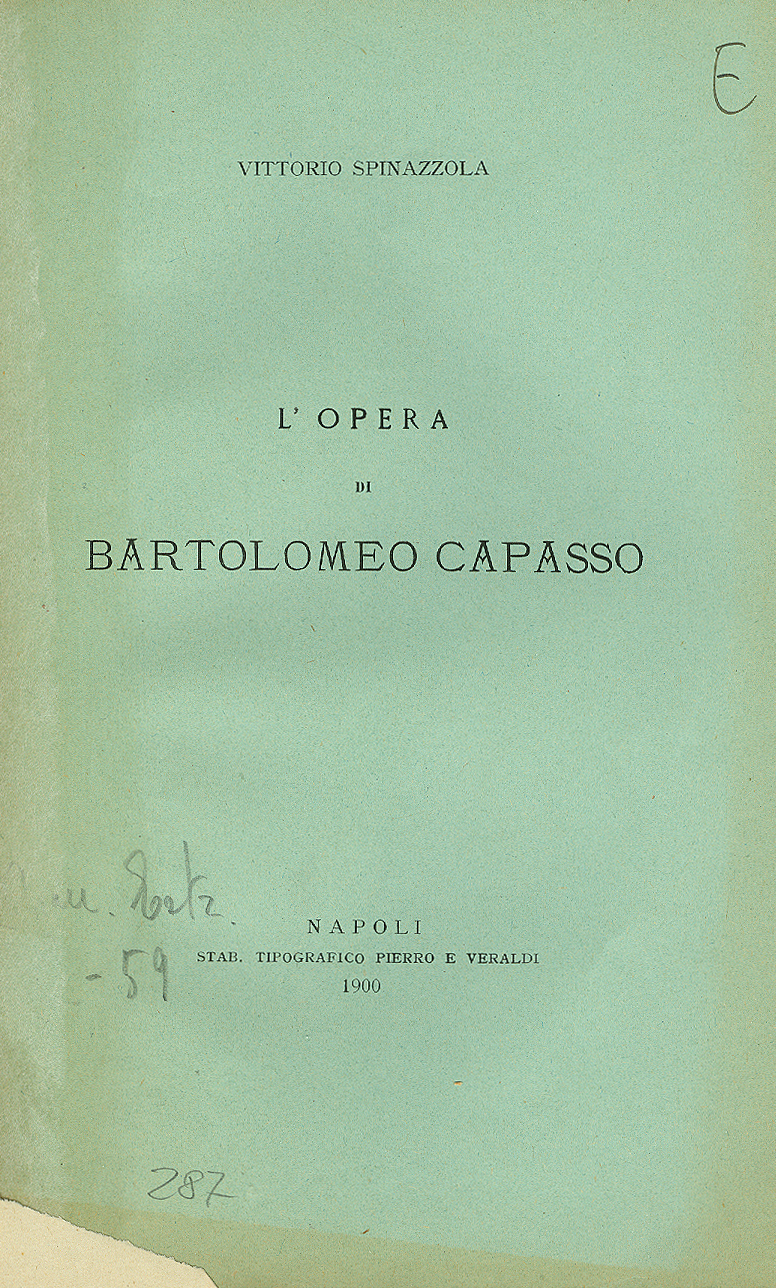 L'opera di Bartolomeo Capasso
