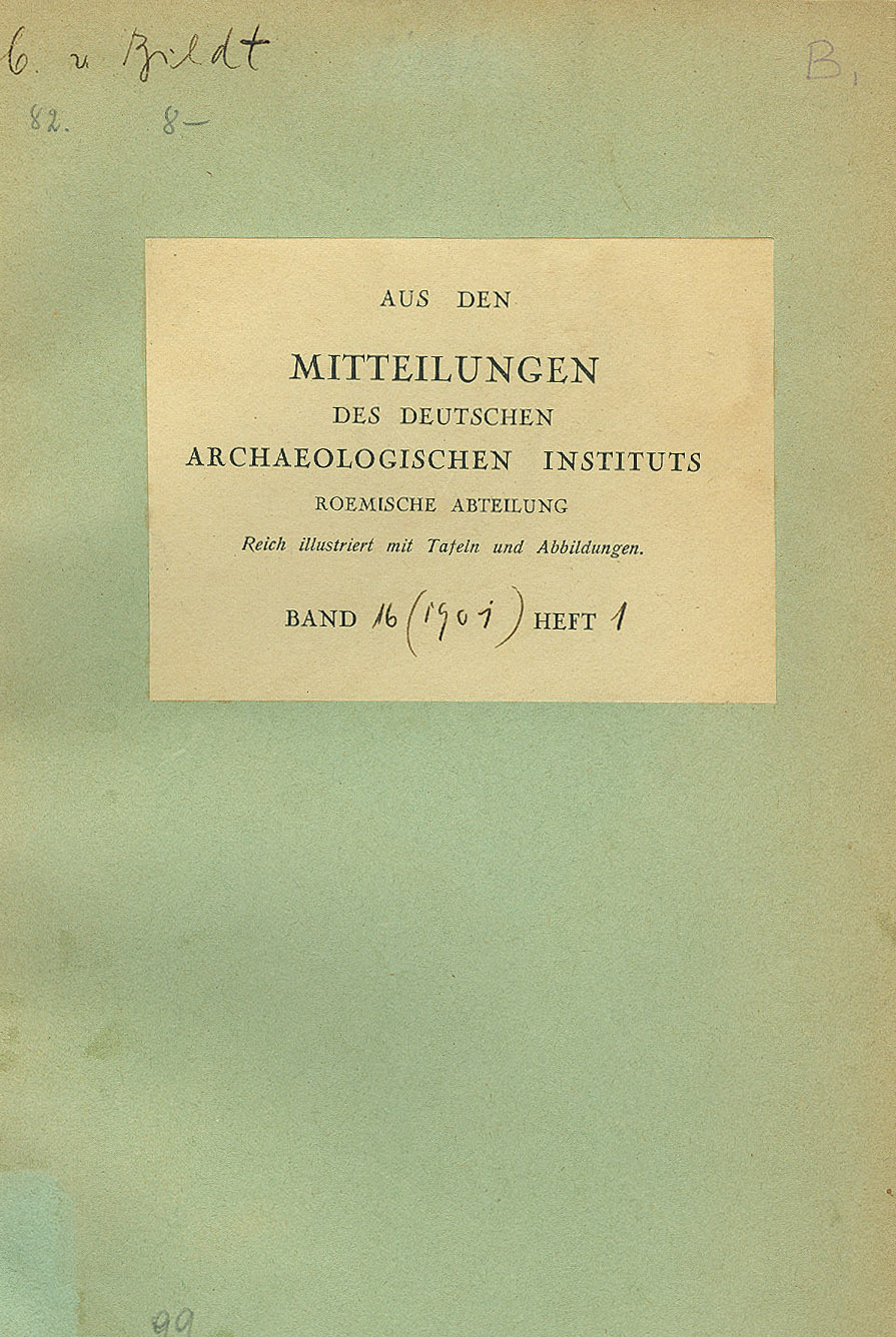 Die Ausgrabungen C.F. v. Fredenheims auf dem Forum Romanum (1788-89)