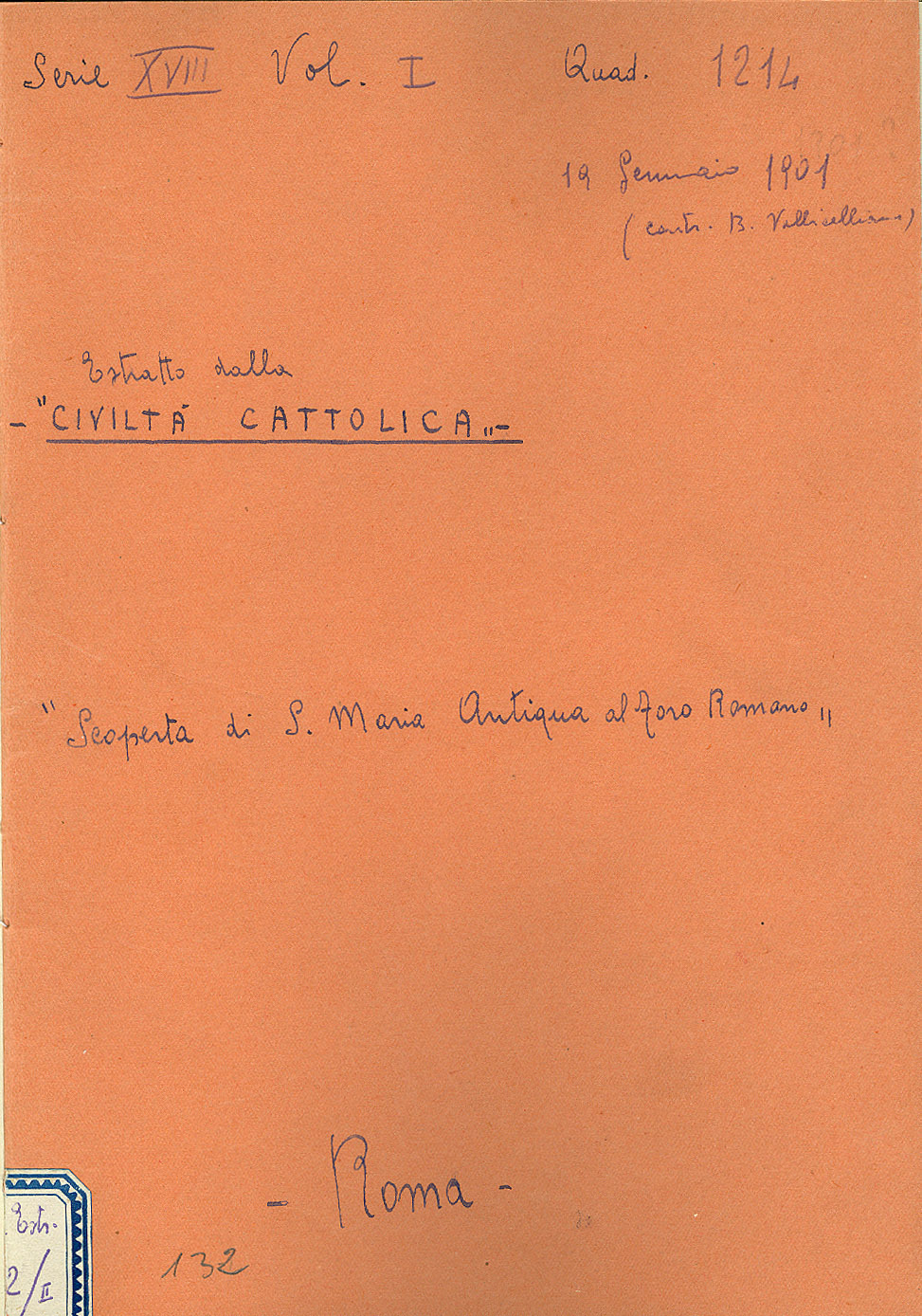Scoperta di S. Maria Antiqua al Foro Romano