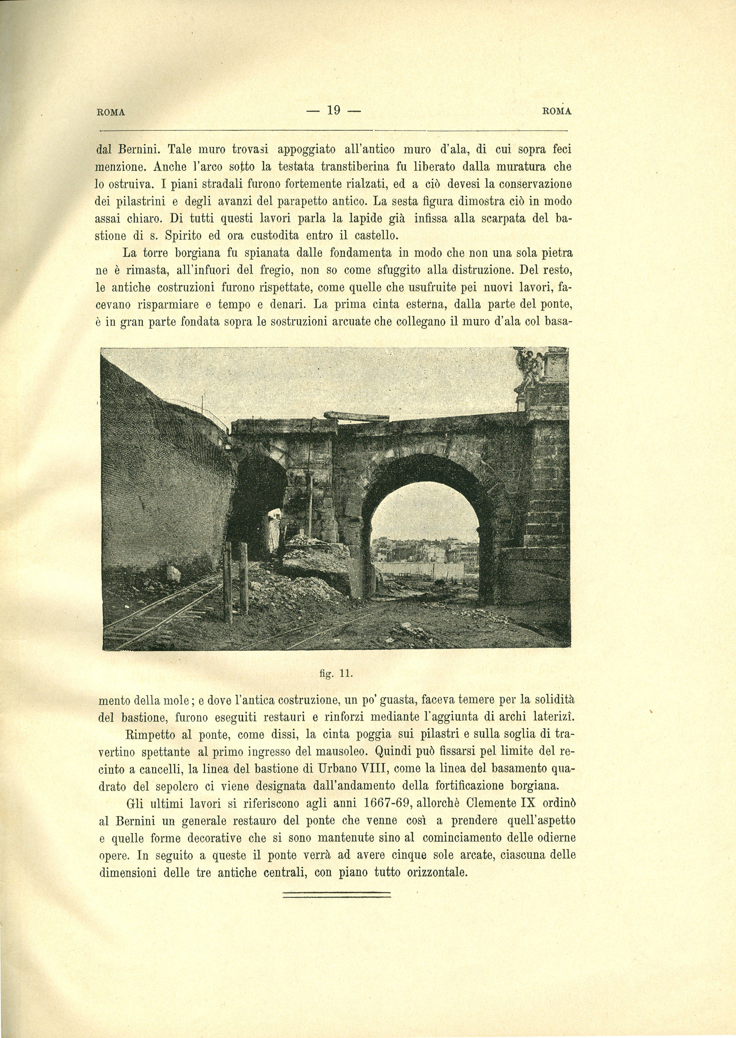 Delle Recenti Scoperte Relative al Ponte Elio ed al Sepolcro di Adriano
