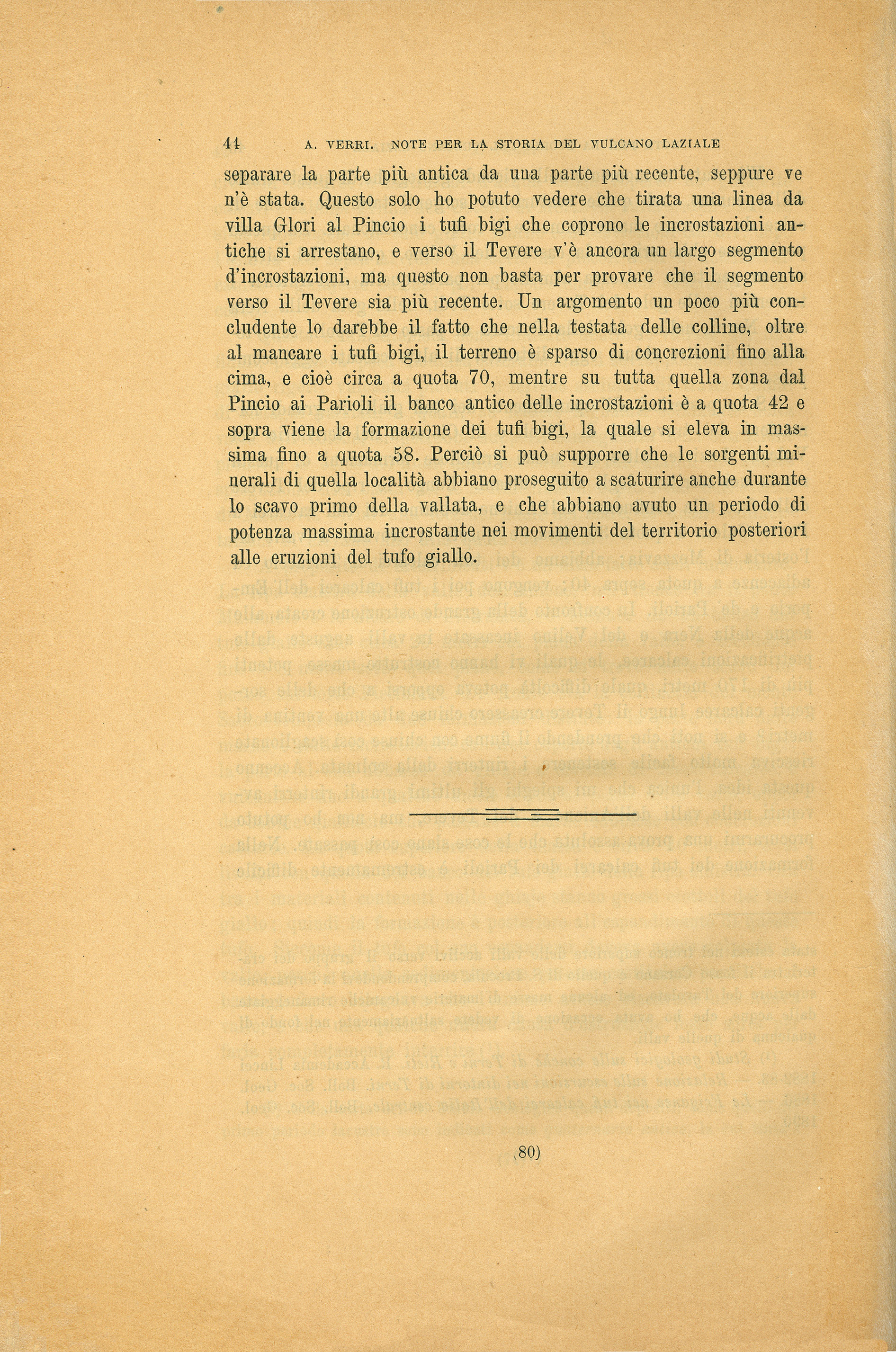 Note per la storia del Vulcano Laziale