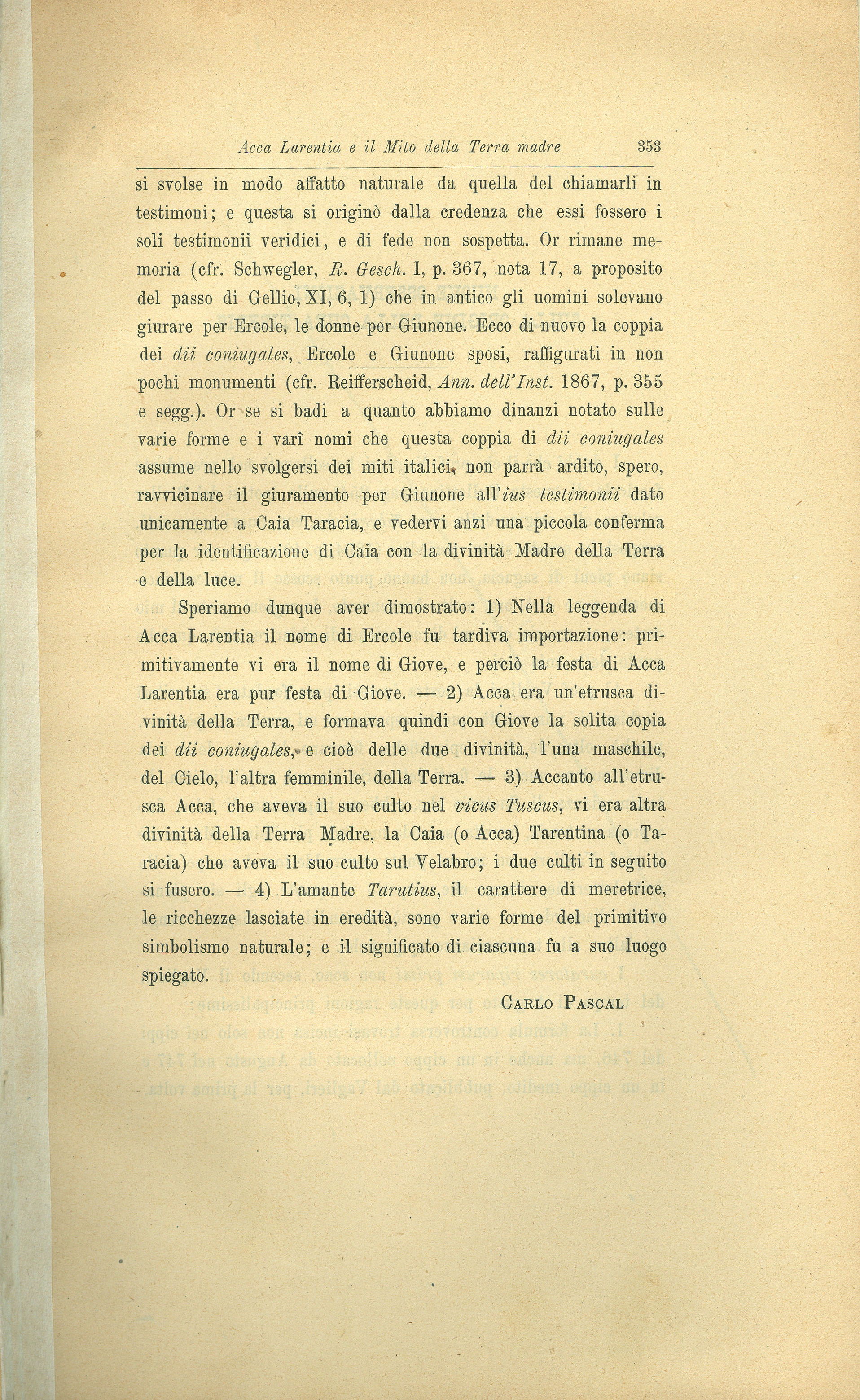 Acca Larentia e il mito della terra madre (a proposito di un passo dei Fasti Prenestini).