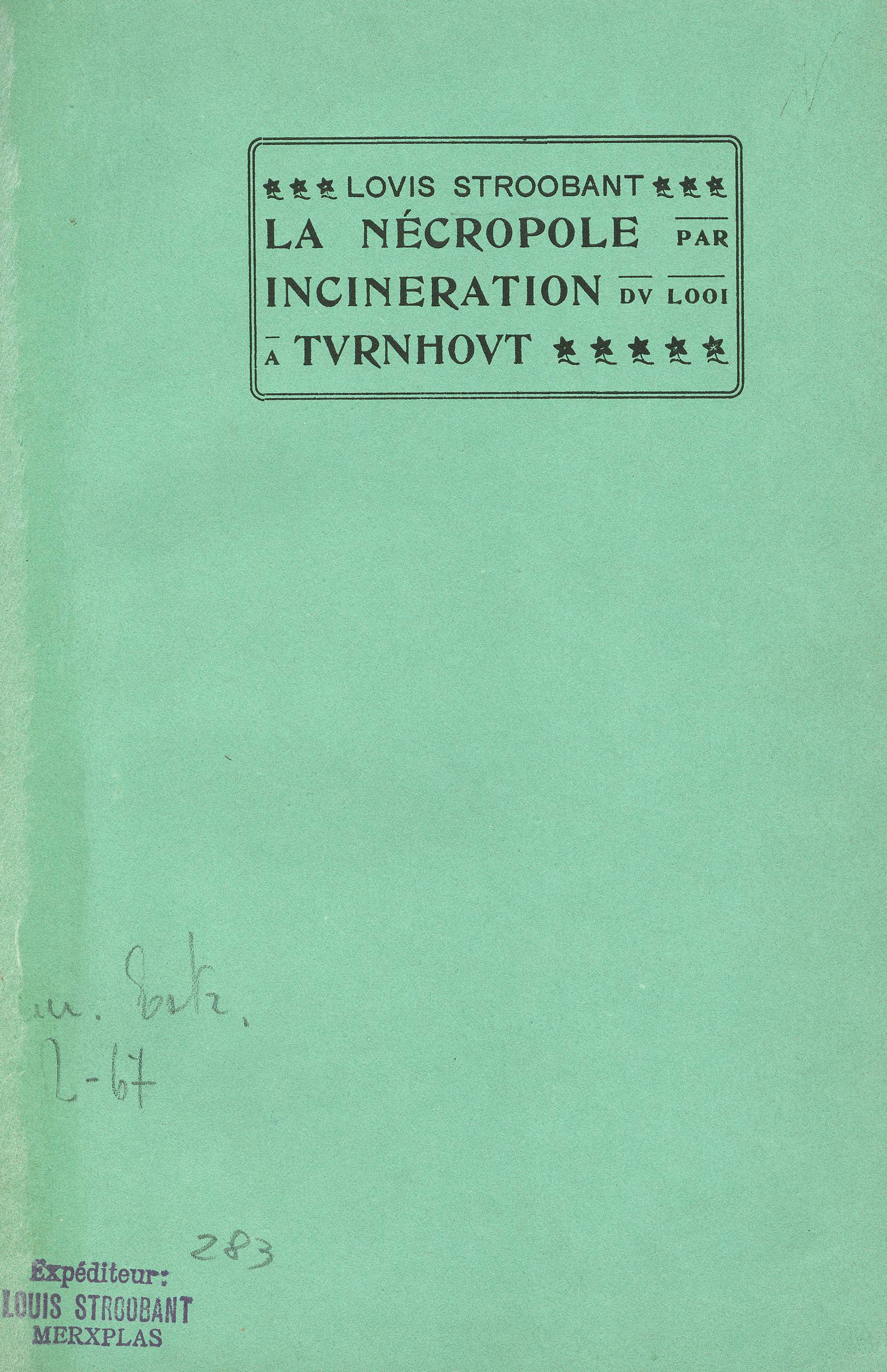 La nécropole par incinération du Looi à Turnhout