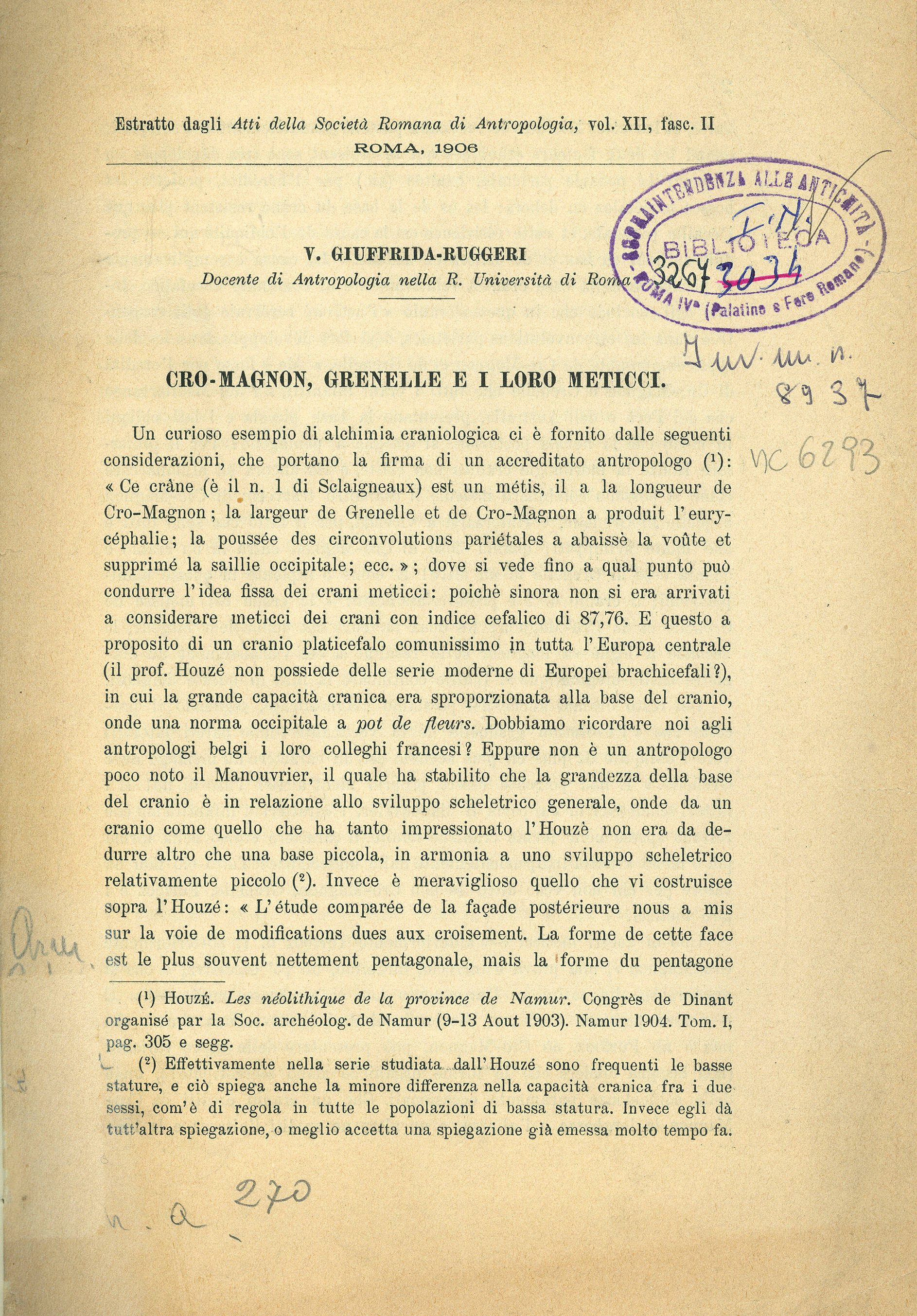 Cro Magnon, Grenelle e i loro meticci