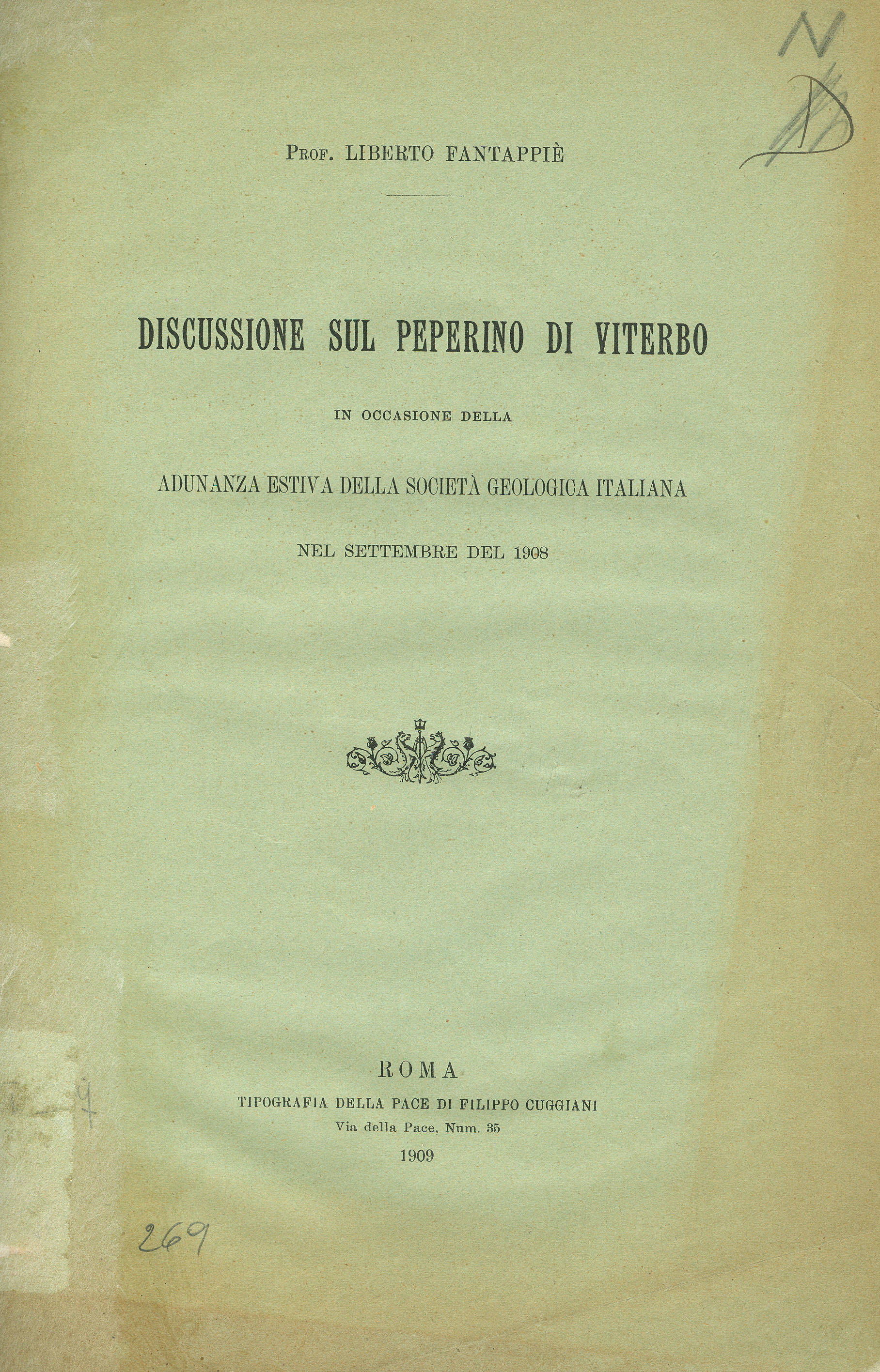 Discussione sul Peperino di Viterbo