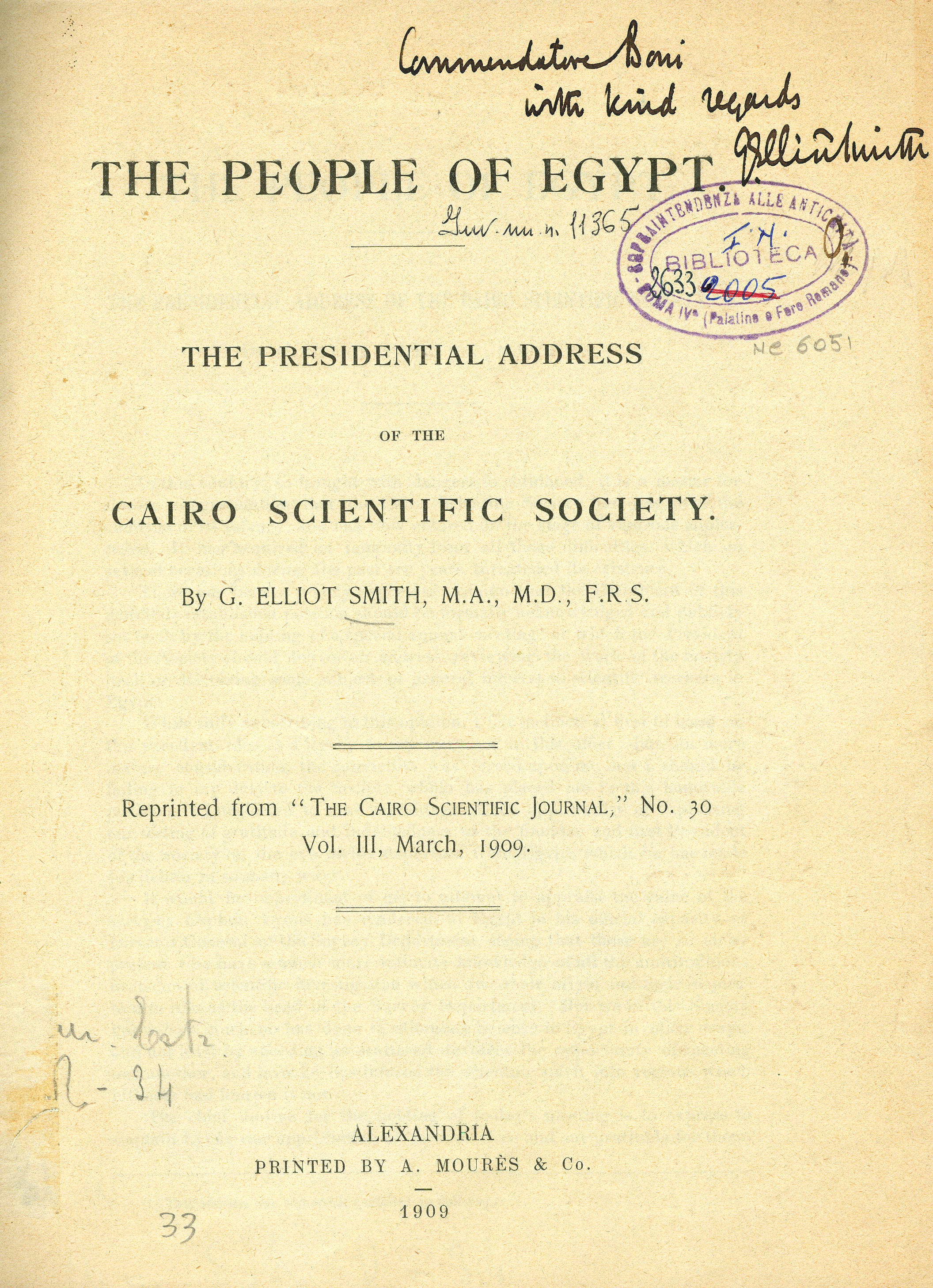The people of Egypt