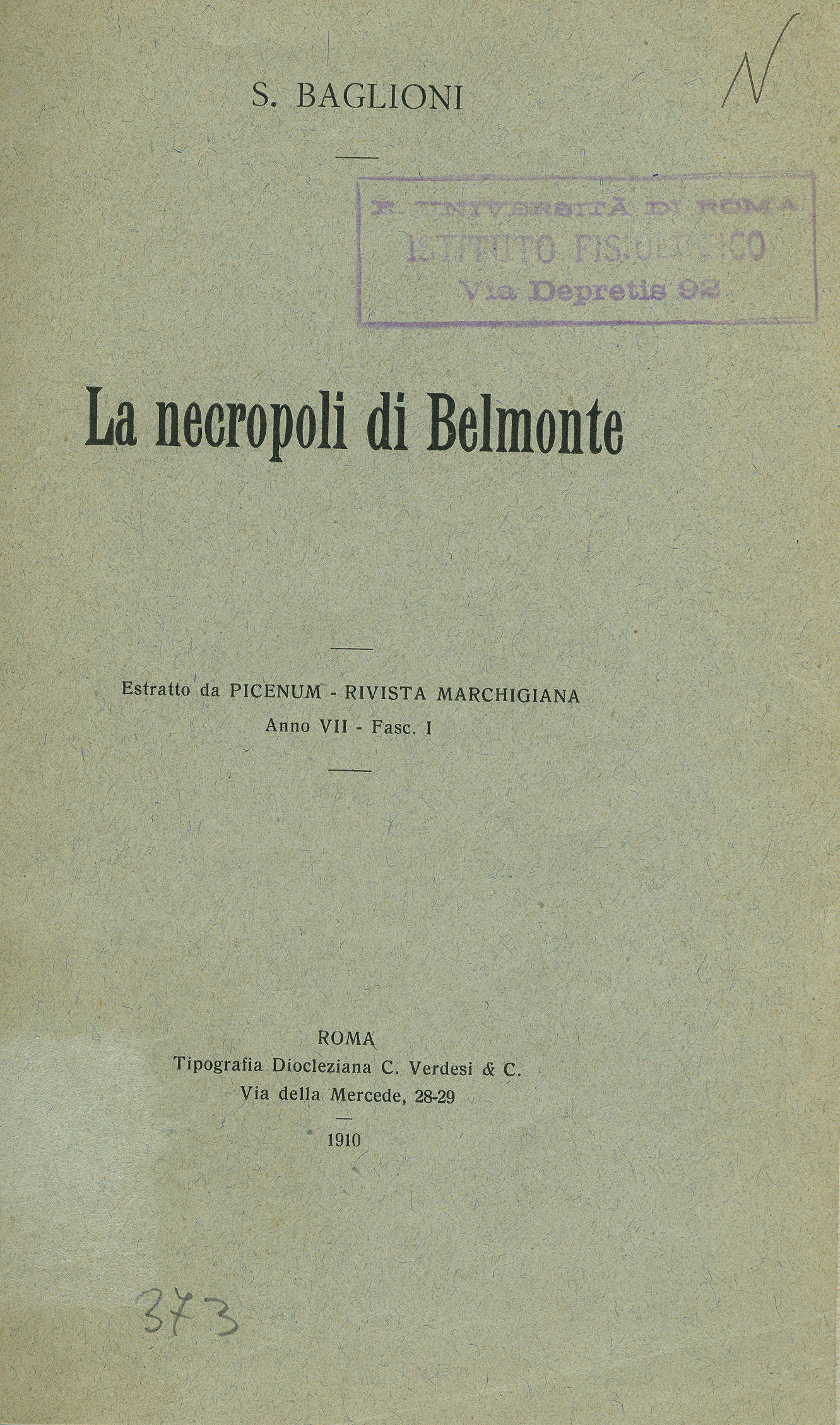 La necropoli di Belmonte