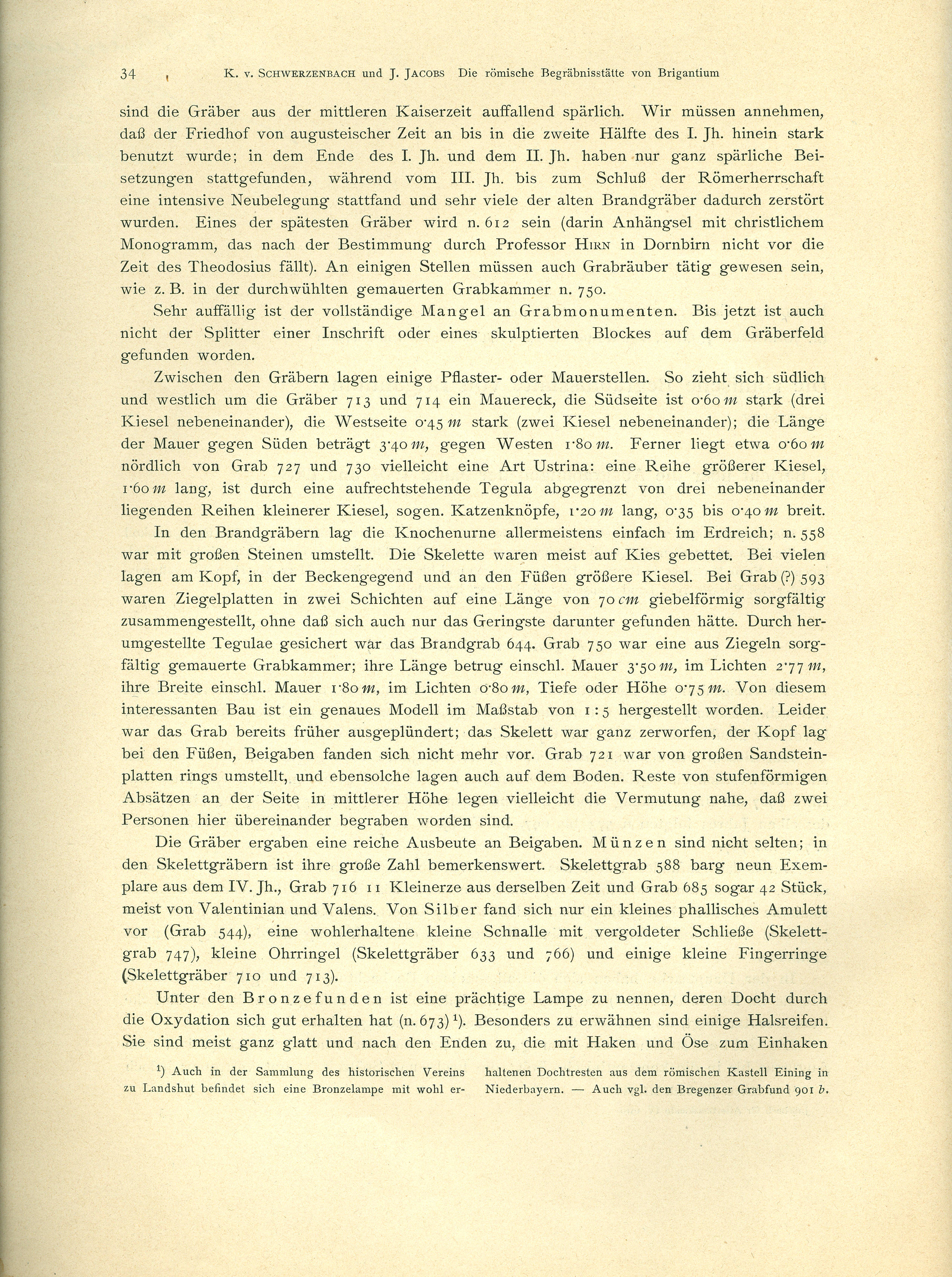 Die römische Begräbnisstätte von Brigantium