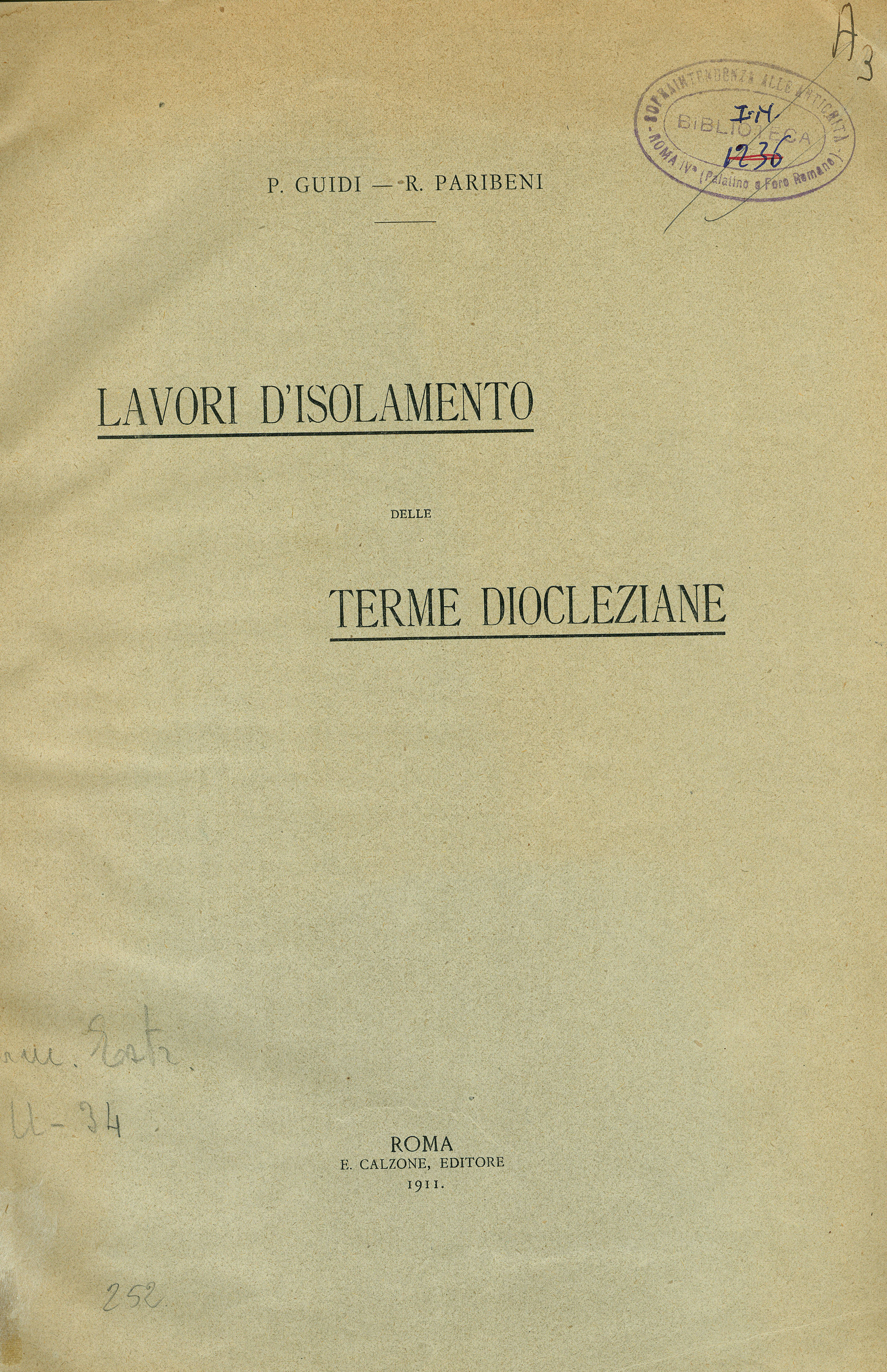 Lavori d'isolamento nelle Terme Diocleziane
