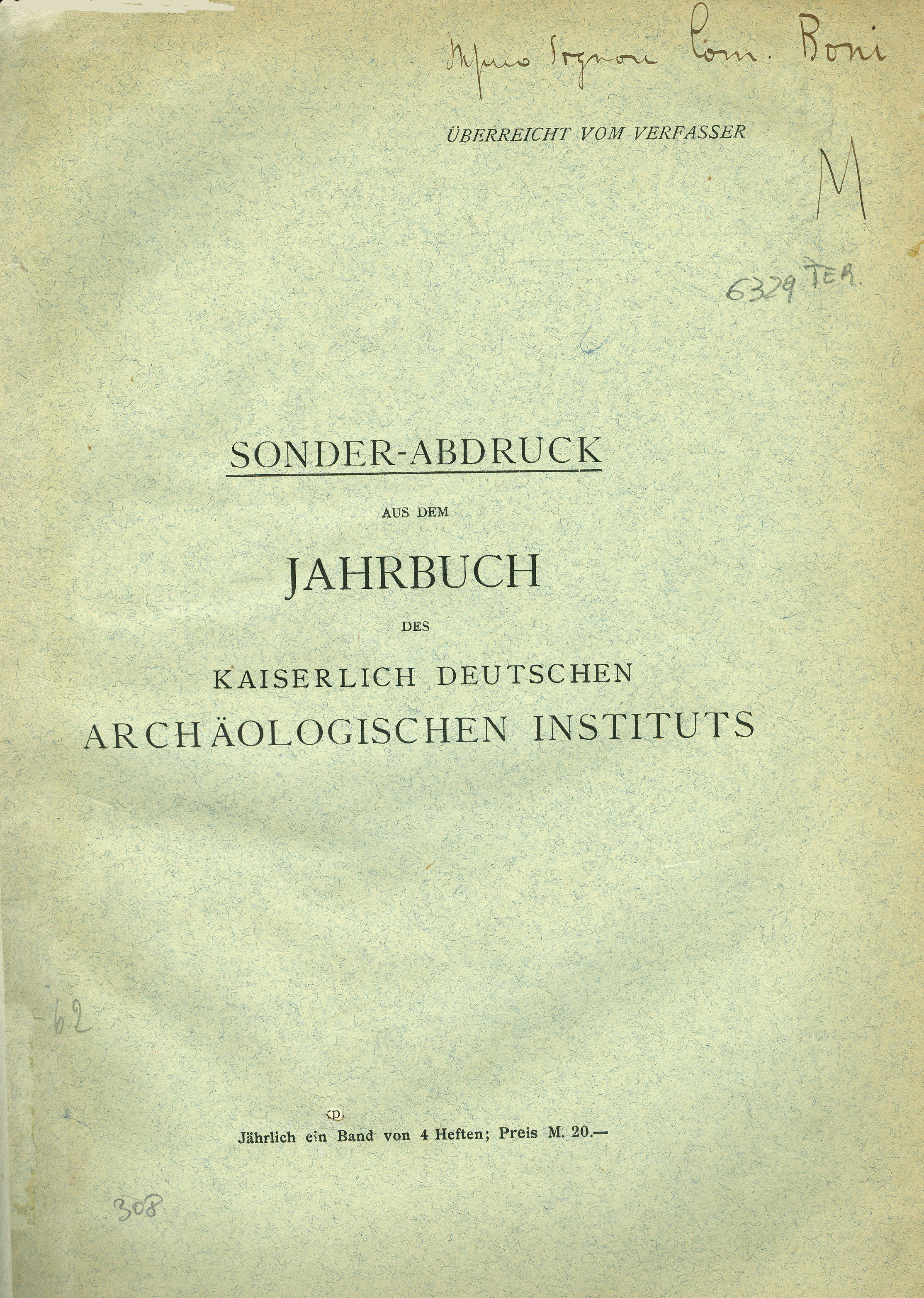 Archäologische Funde im Jahre 1910 - Italien