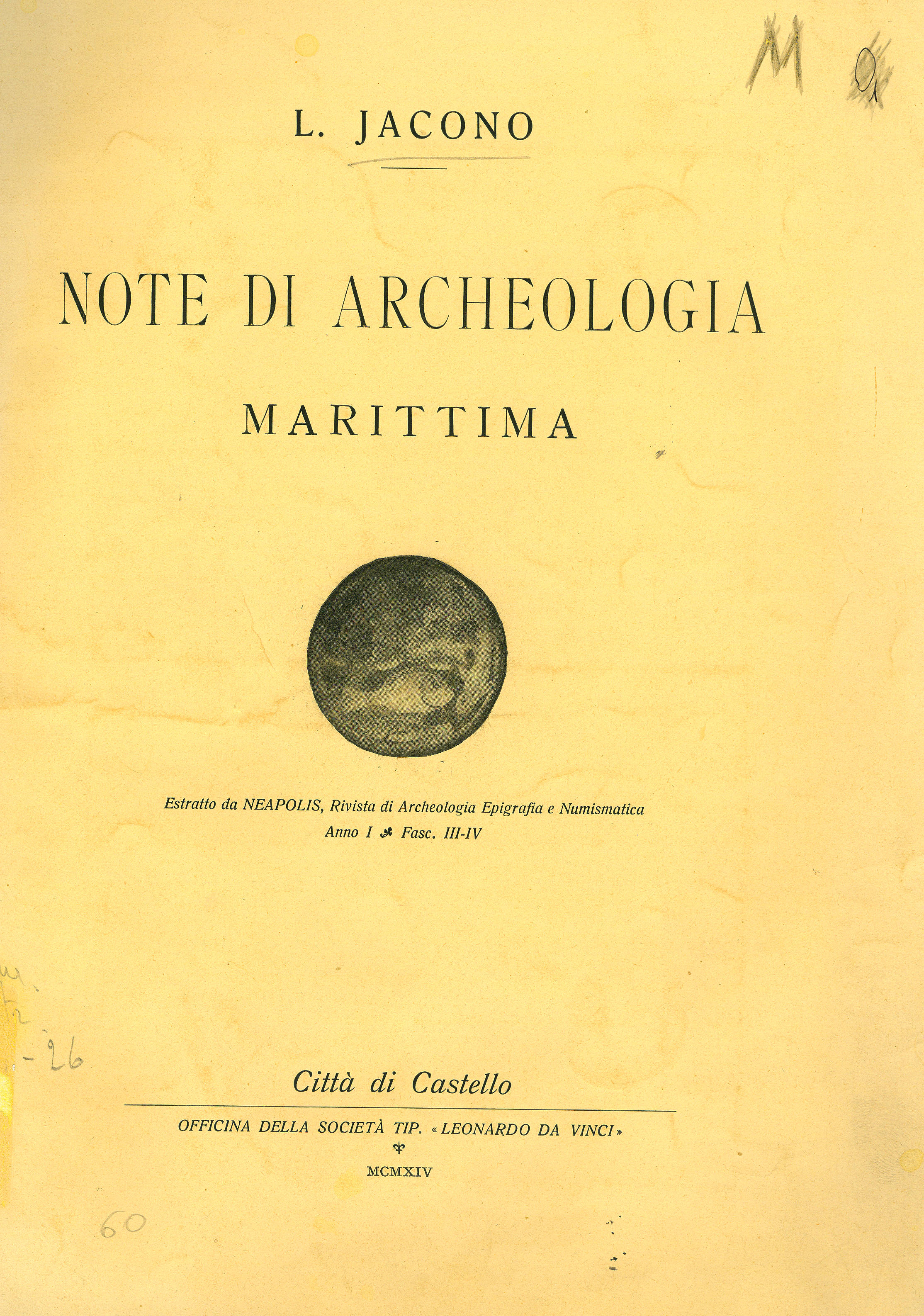 Note di Archeologia Marittima