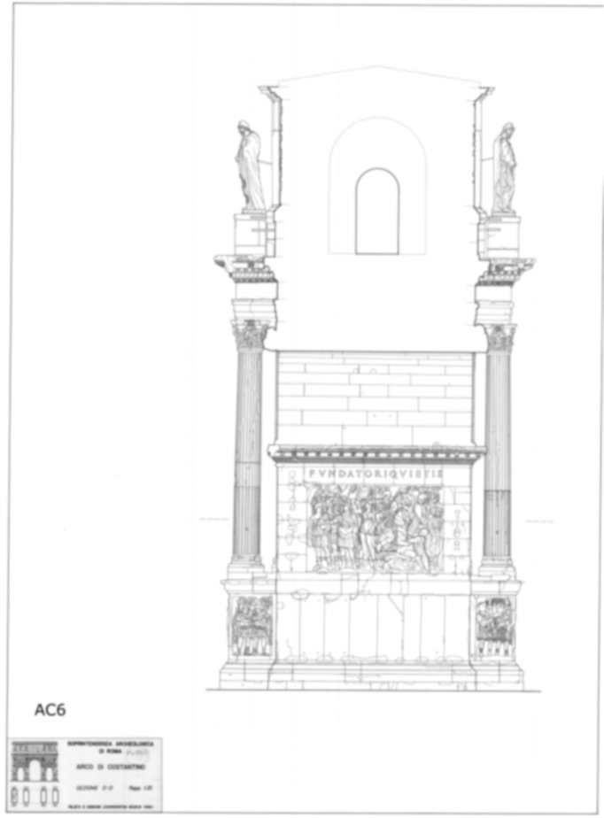 Roma, Piazza del Colosseo. Arco di Costantino