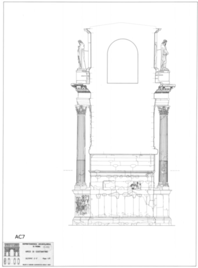 Roma, Piazza del Colosseo. Arco di Costantino