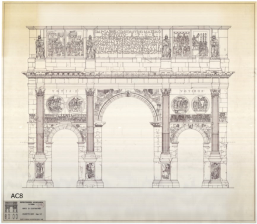 Roma, Piazza del Colosseo. Arco di Costantino