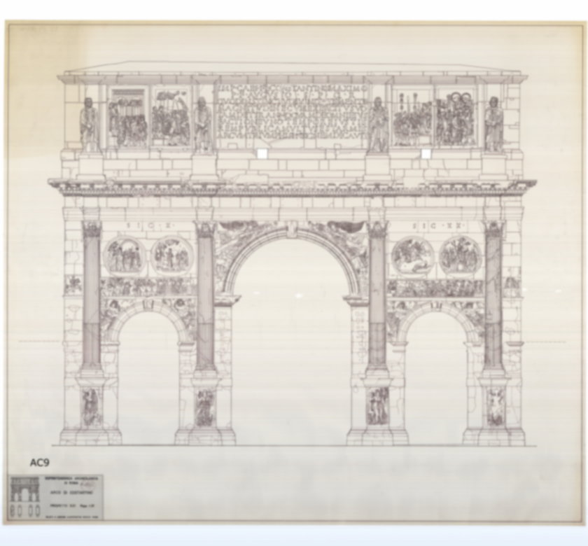Roma, Piazza del Colosseo. Arco di Costantino