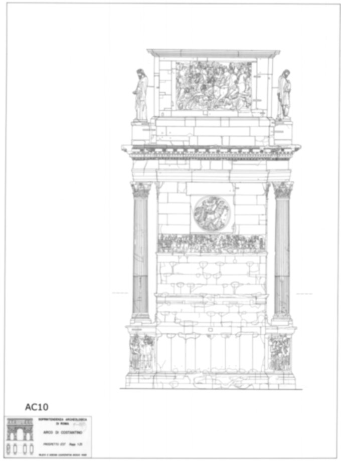 Roma, Piazza del Colosseo. Arco di Costantino