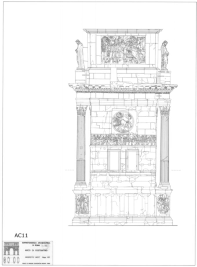 Roma, Piazza del Colosseo. Arco di Costantino