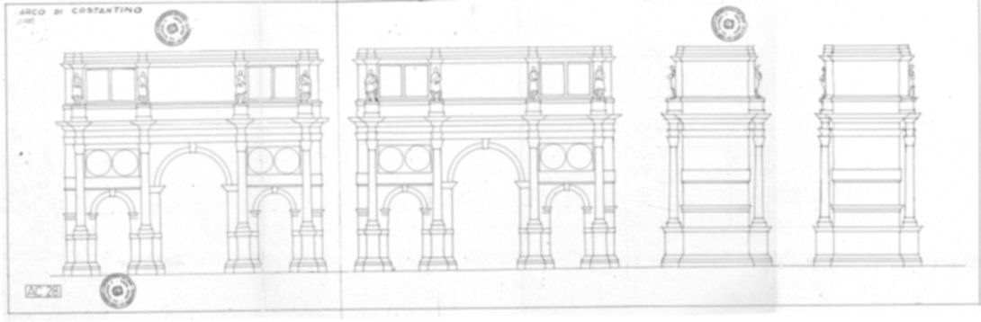 Roma, Piazza del Colosseo. Arco di Costantino