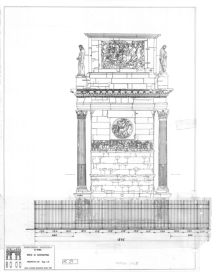 Roma, Piazza del Colosseo. Arco di Costantino