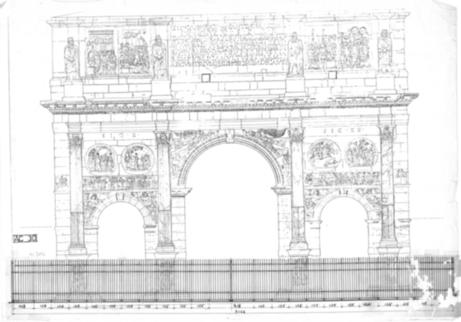 Roma, Piazza del Colosseo. Arco di Costantino
