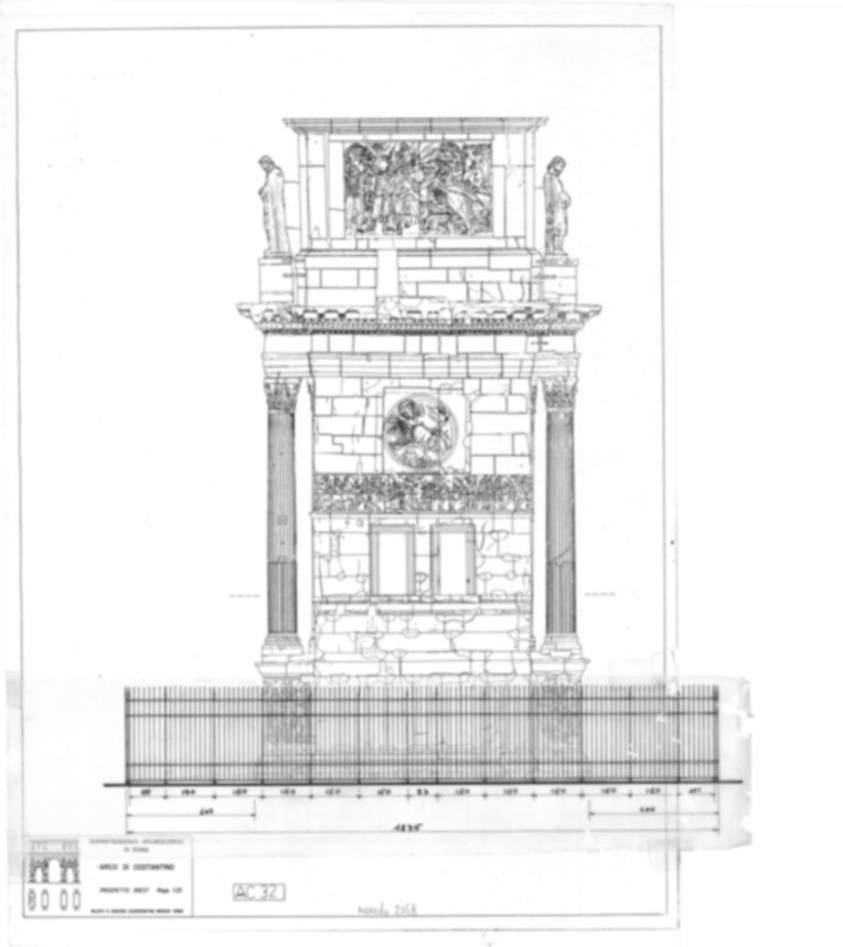 Roma, Piazza del Colosseo. Arco di Costantino