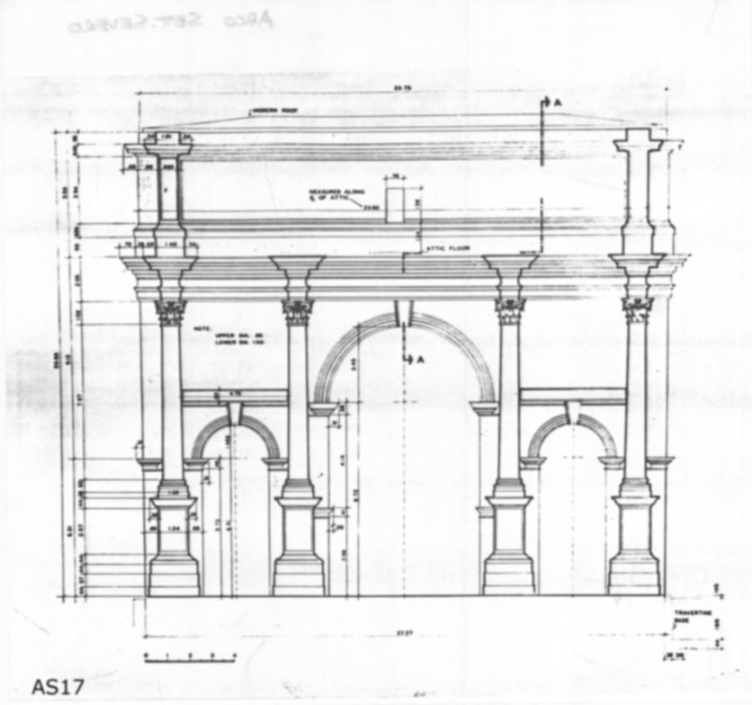 Roma, Foro Romano. Arco di Settimio Severo