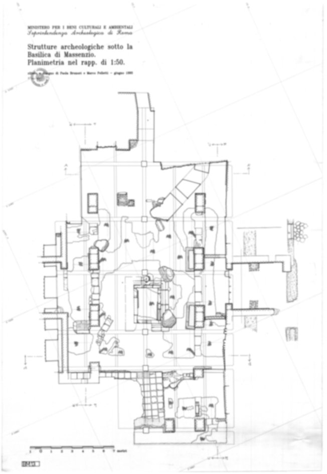 Roma, Foro Romano. Basilica di Massenzio; Horrea Piperataria