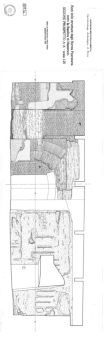 Roma, Foro Romano. Basilica di Massenzio; Horrea Piperataria