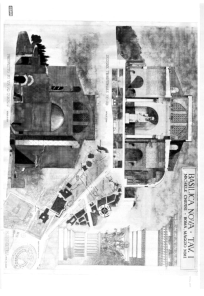 Roma, Foro Romano. Basilica di Massenzio
