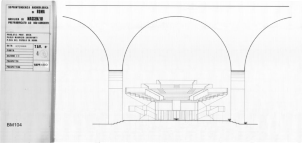 Roma, Foro Romano. Basilica di Massenzio