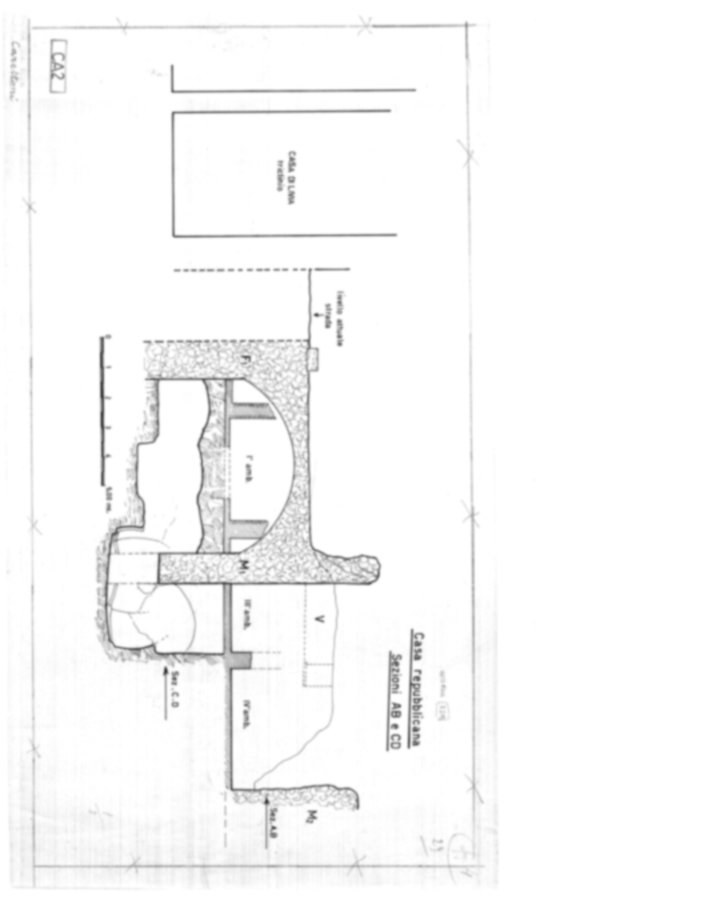 Roma, Palatino. Complesso augusteo. Casa repubblicana