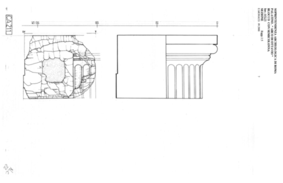 Roma, Palatino. Complesso augusteo. Arco di Ottavio