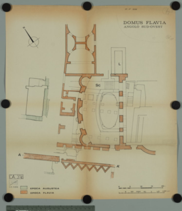Roma, Palatino. Palazzi Imperiali. Domus Flavia; Complesso augusteo. Tempio di Apollo