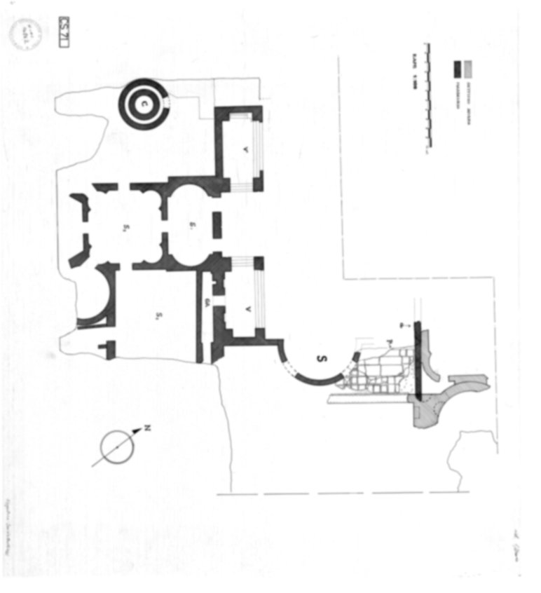 Roma, Palatino. Complesso severiano. Terme di Massenzio