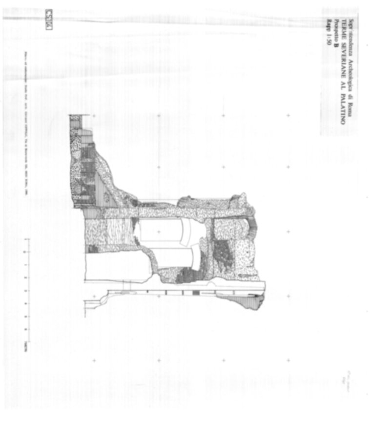 Roma, Palatino. Complesso severiano. Terme severiane
