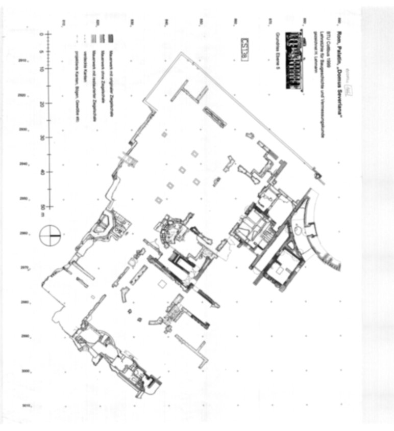 Roma, Palatino. Complesso severiano. Domus Severiana
