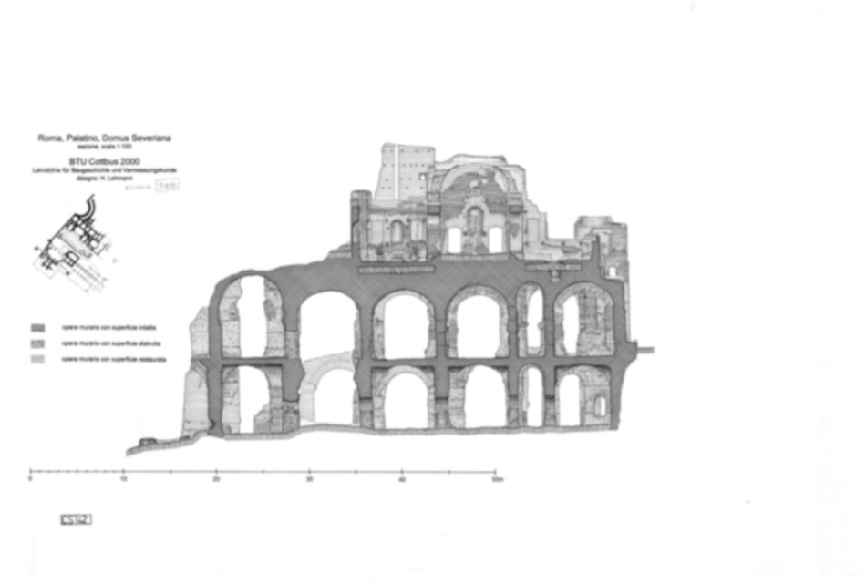 Roma, Palatino. Complesso severiano. Domus Severiana