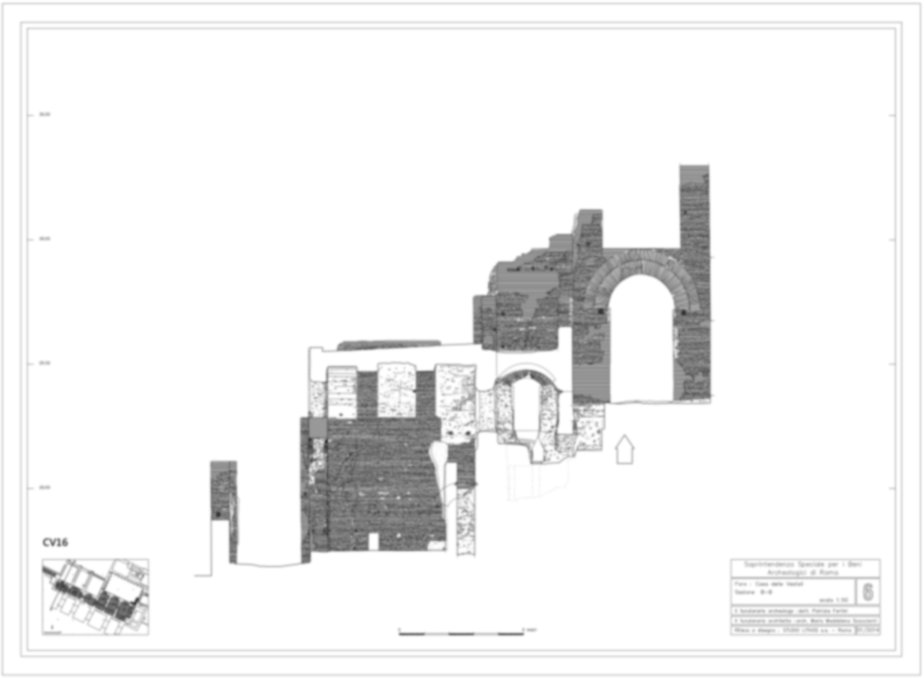 Roma, Foro Romano. Casa delle Vestali