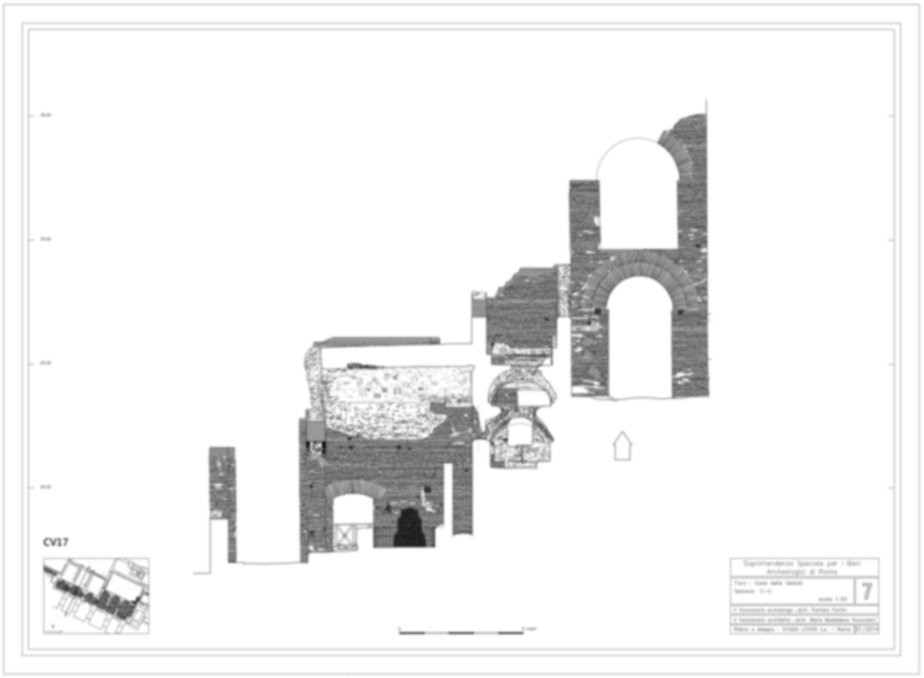 Roma, Foro Romano. Casa delle Vestali