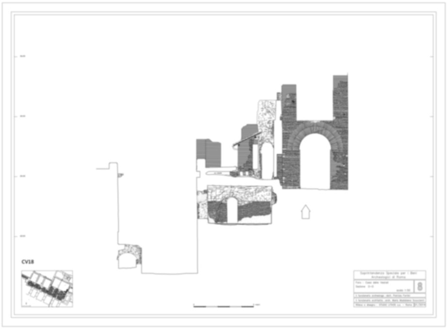 Roma, Foro Romano. Casa delle Vestali