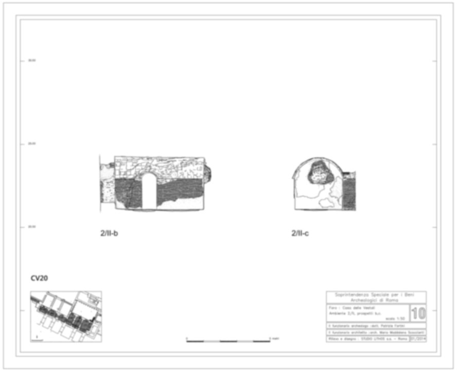 Roma, Foro Romano. Casa delle Vestali