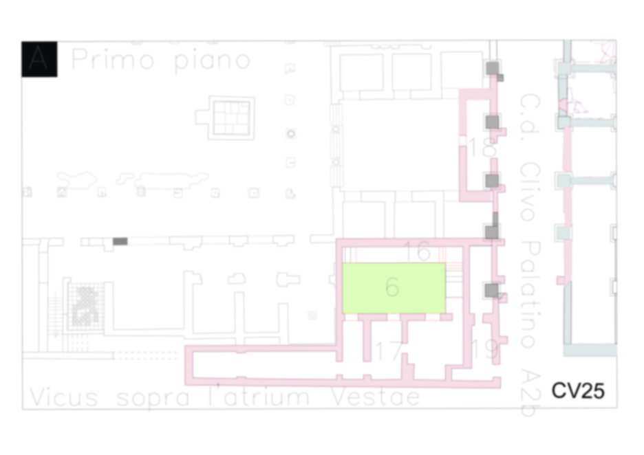Roma, Foro Romano.  Palatino pendici nord - Scavo Carandini, Casa delle Vestali