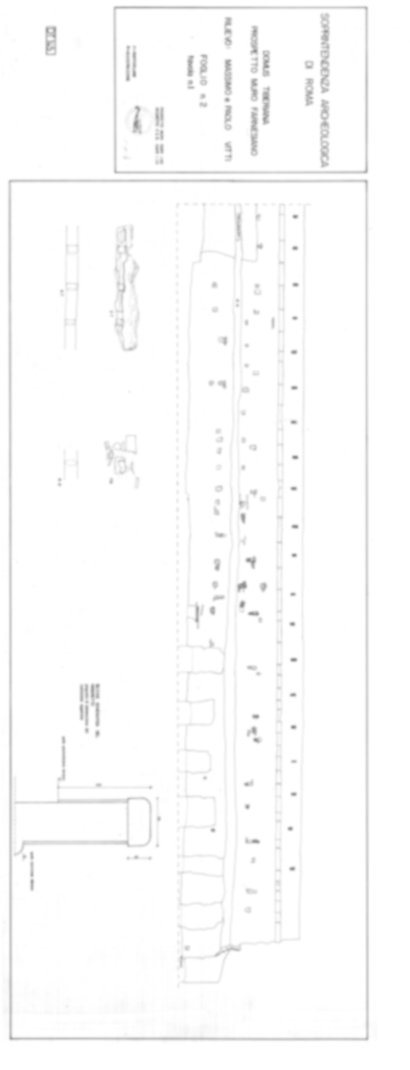 Roma, Palatino. Domus Tiberiana - Settore 9; Orti Farnesiani, Bastione Farnesiano