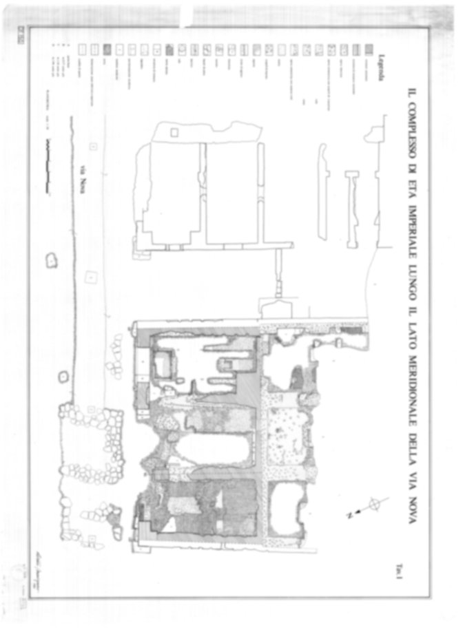 Roma, Palatino. Domus Tiberiana - Settore 19; Via Nova