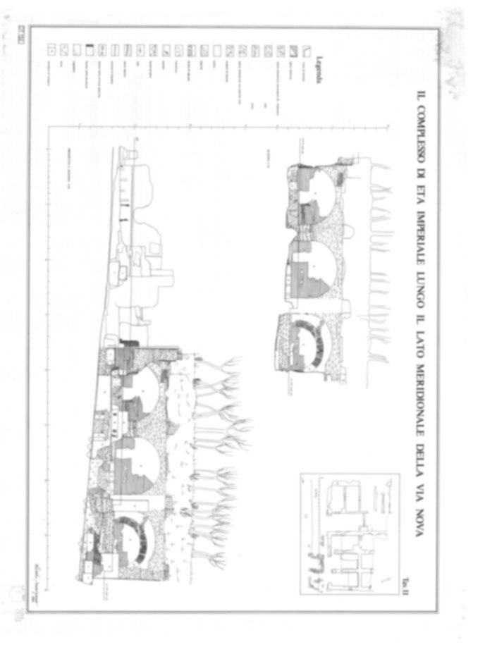 Roma, Palatino. Domus Tiberiana - Settore 19; Via Nova