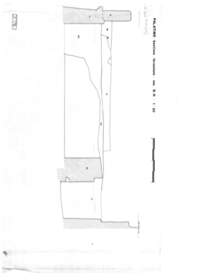 Roma, Palatino. Domus Tiberiana; Bastione Farnesiano