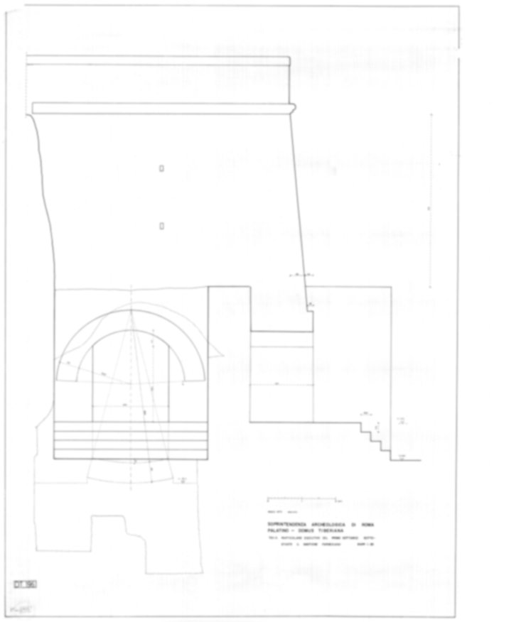 Roma, Palatino. Domus Tiberiana - Settore 9; Orti Farnesiani, Bastione Farnesiano