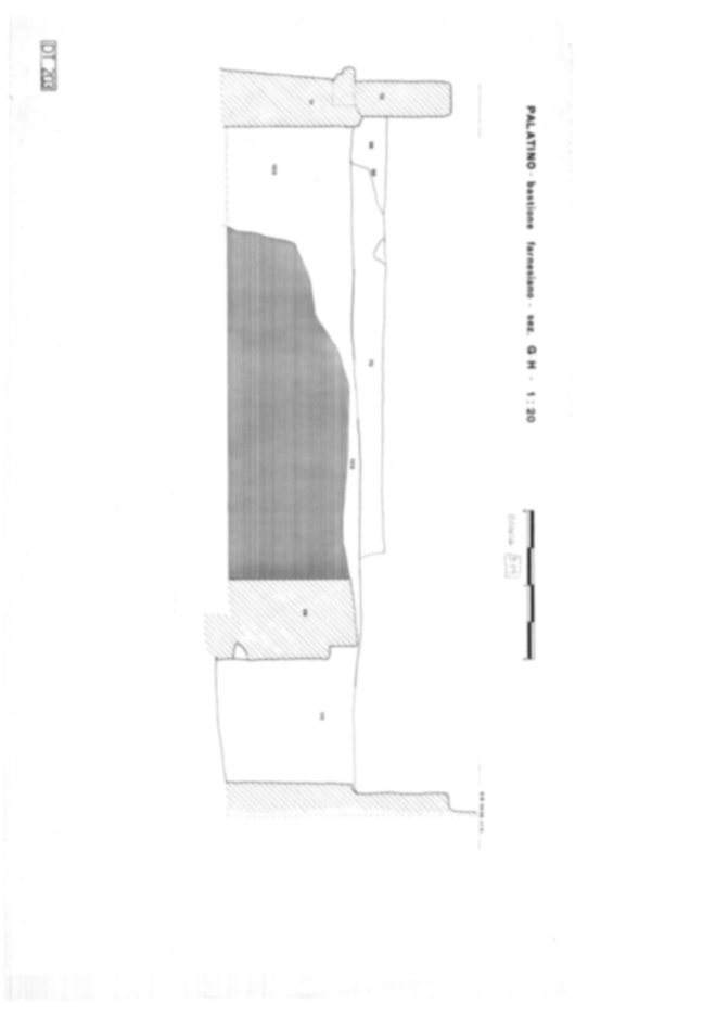 Roma, Palatino. Domus Tiberiana; Bastione Farnesiano
